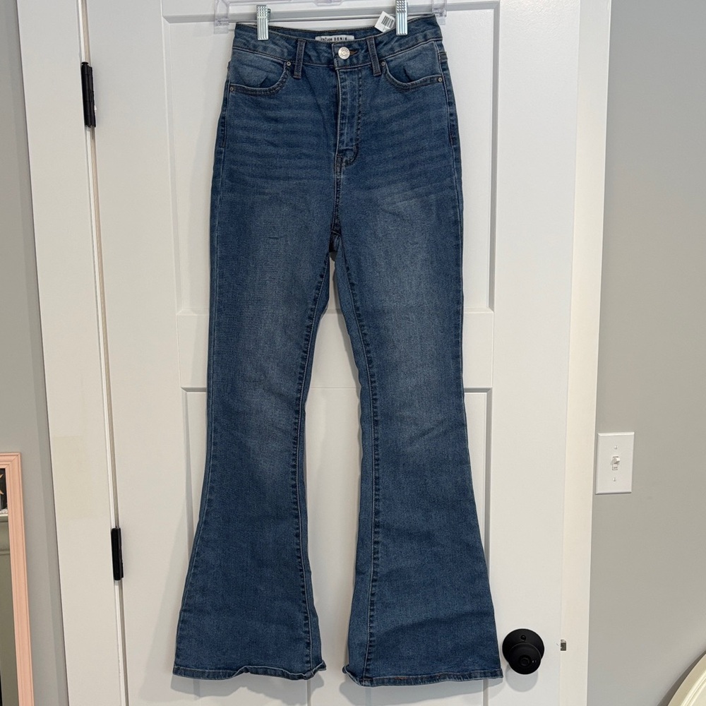 Refuge Blue Flare Jeans